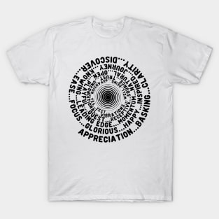 ABC FEEL GOOD Vortex Abraham-Hicks Inspired Typography Law of Attraction T-Shirt